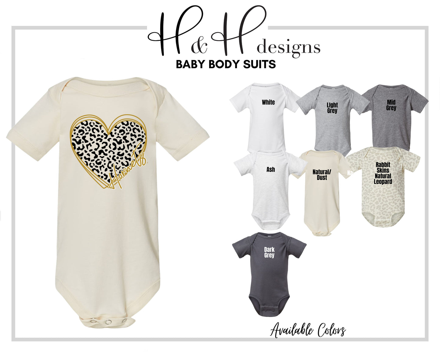 Hornet Hallow Leopard Heart ~ Licensed Apparel ~ HHESU102