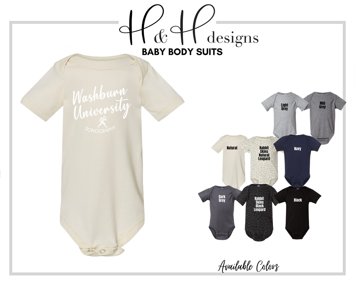 Washburn University Sonography Classic Round ~ Licensed Apparel ~ HHWU242