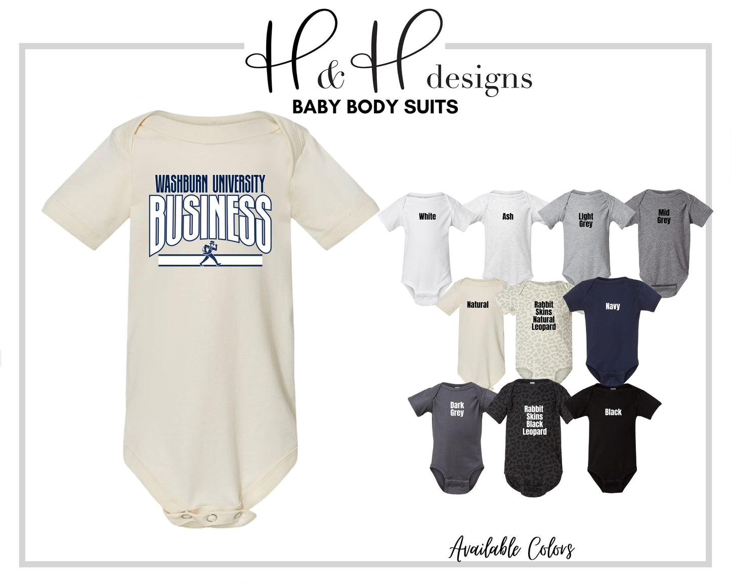 Washburn University Business Warp ~ Licensed Apparel ~ HHWU239