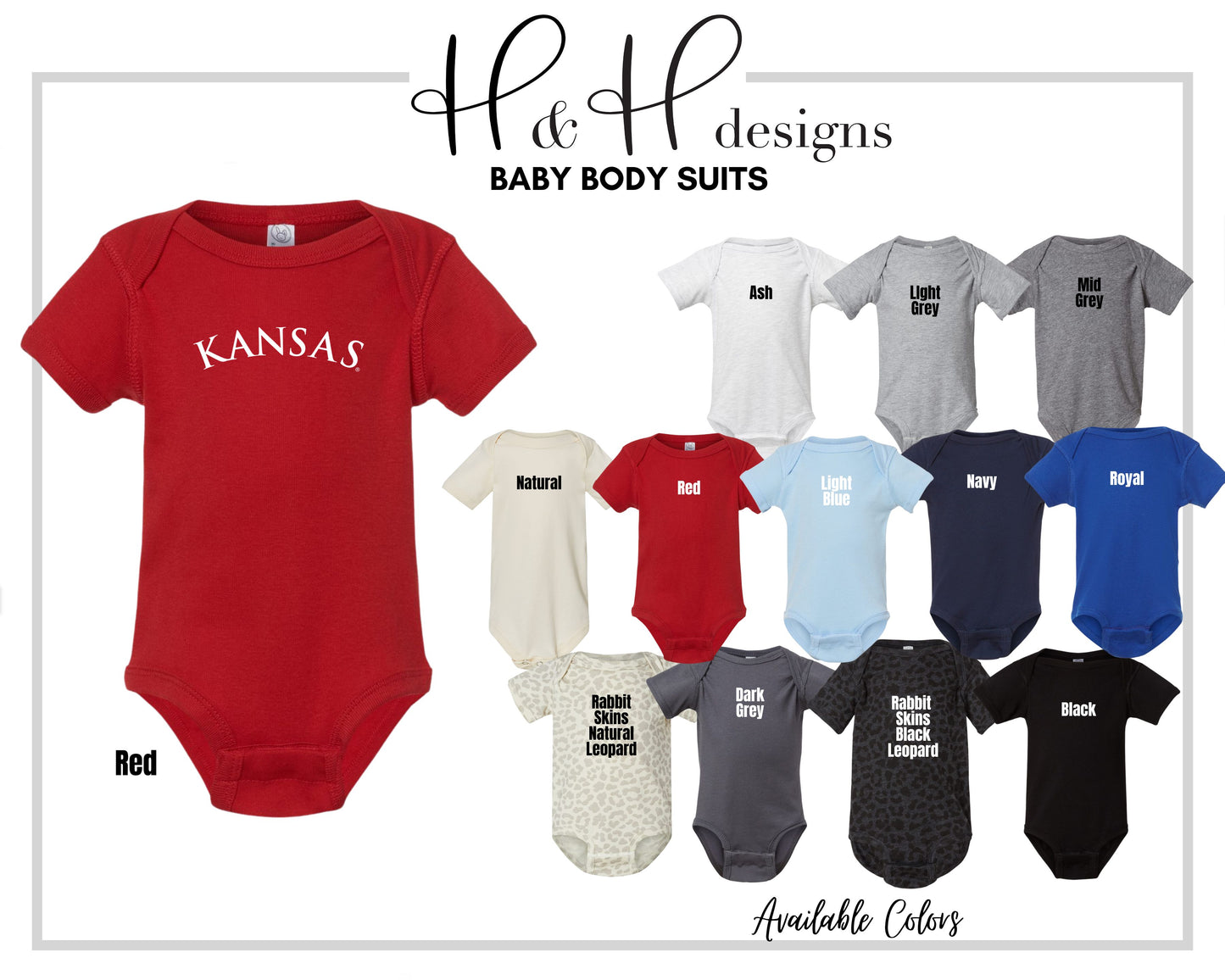 Kansas Official Arch ~ Licensed Apparel ~ HHKU130