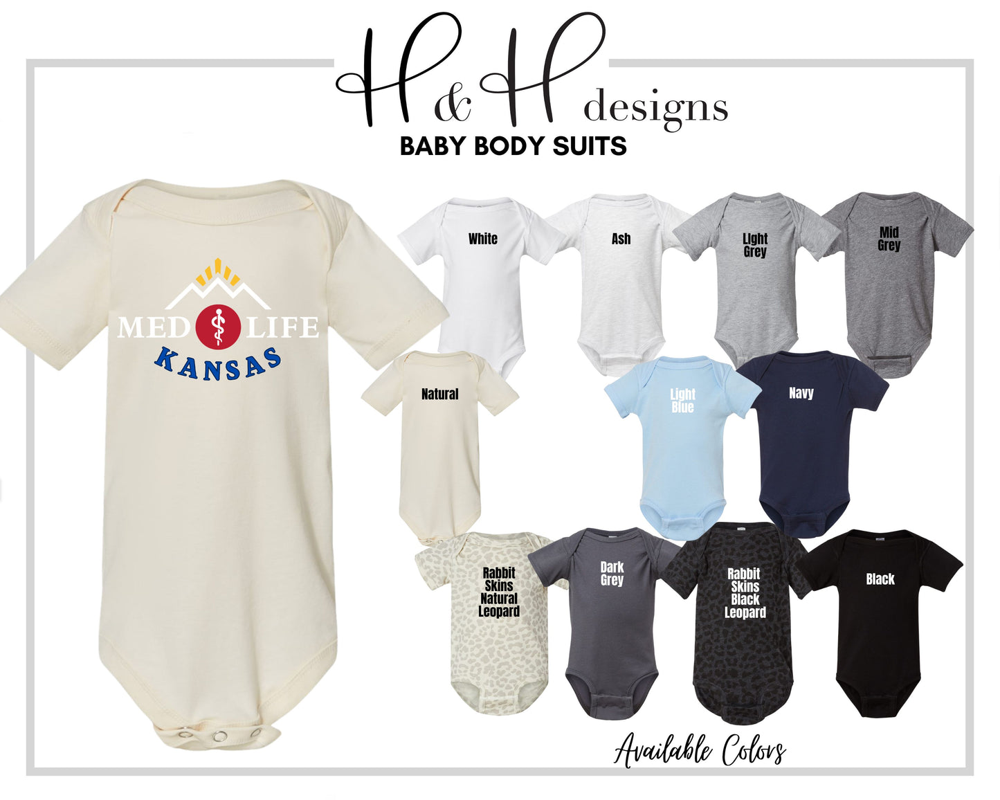 Medlife Kansas for Black ~ KU Medlife Licensed Apparel ~ HHKU144