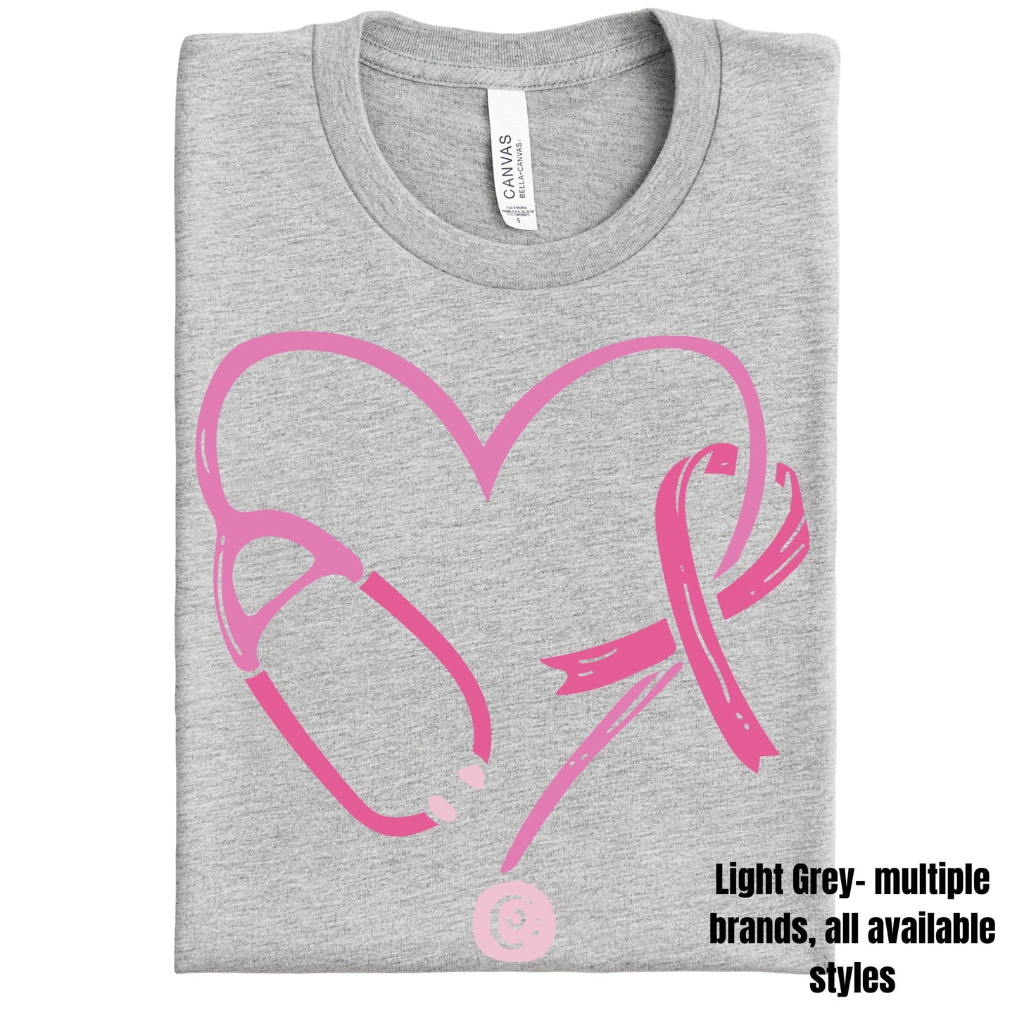 Healthcare Hearts on Light Grey ~ St. Francis Race Against Breast Cancer Fundraiser