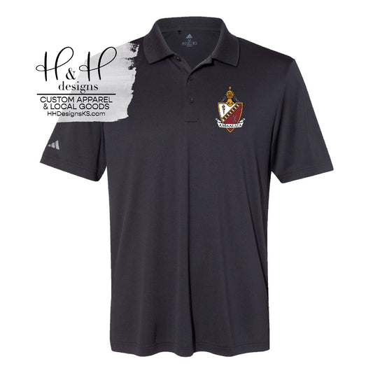 Alpha Delta Crest - Adidas Polo