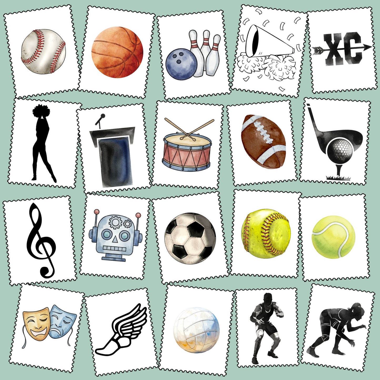 Hayden Stamps and Bows ~ Customize with Sport ~ HH102