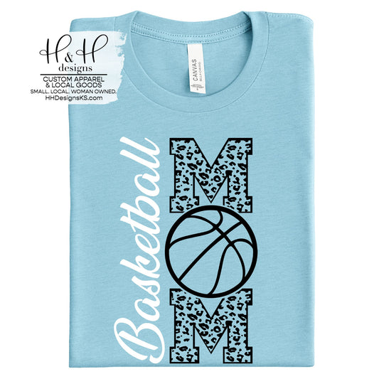 Basketball Mom - Leopard Print Mom
