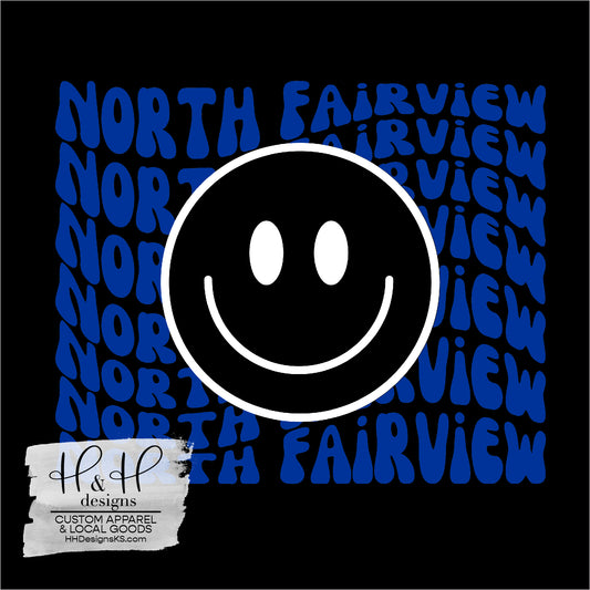 North Fairview Retro Wavy Smiley ~ North Fairview Fundraiser Fall 2023