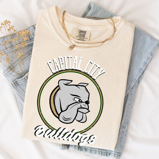 Capital City Bulldogs Distressed Round ~ HH264