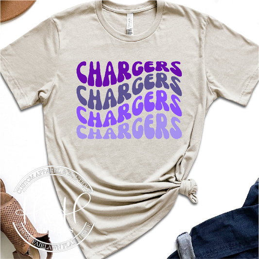 Chargers Retro Wavy - Topeka West
