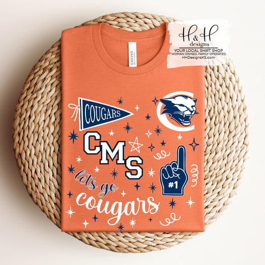 Chase Middle School Game Day Spirit ~ Customize for your sport or club! ~ HH708