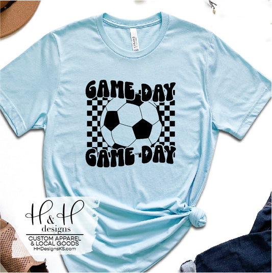 Checkered Soccer Game Day