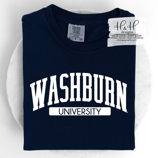 Washburn University Classic Block Arch ~ Licensed Apparel ~ HHWU204