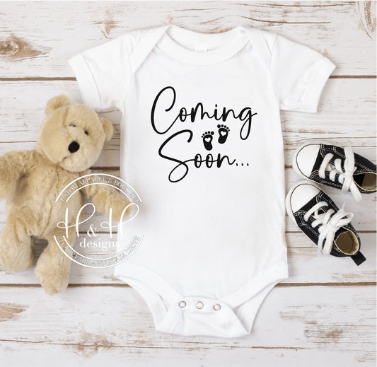 Coming Soon.... Pregnancy Announcement Onesie