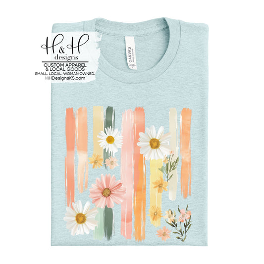 Daisy Watercolor Brush Strokes