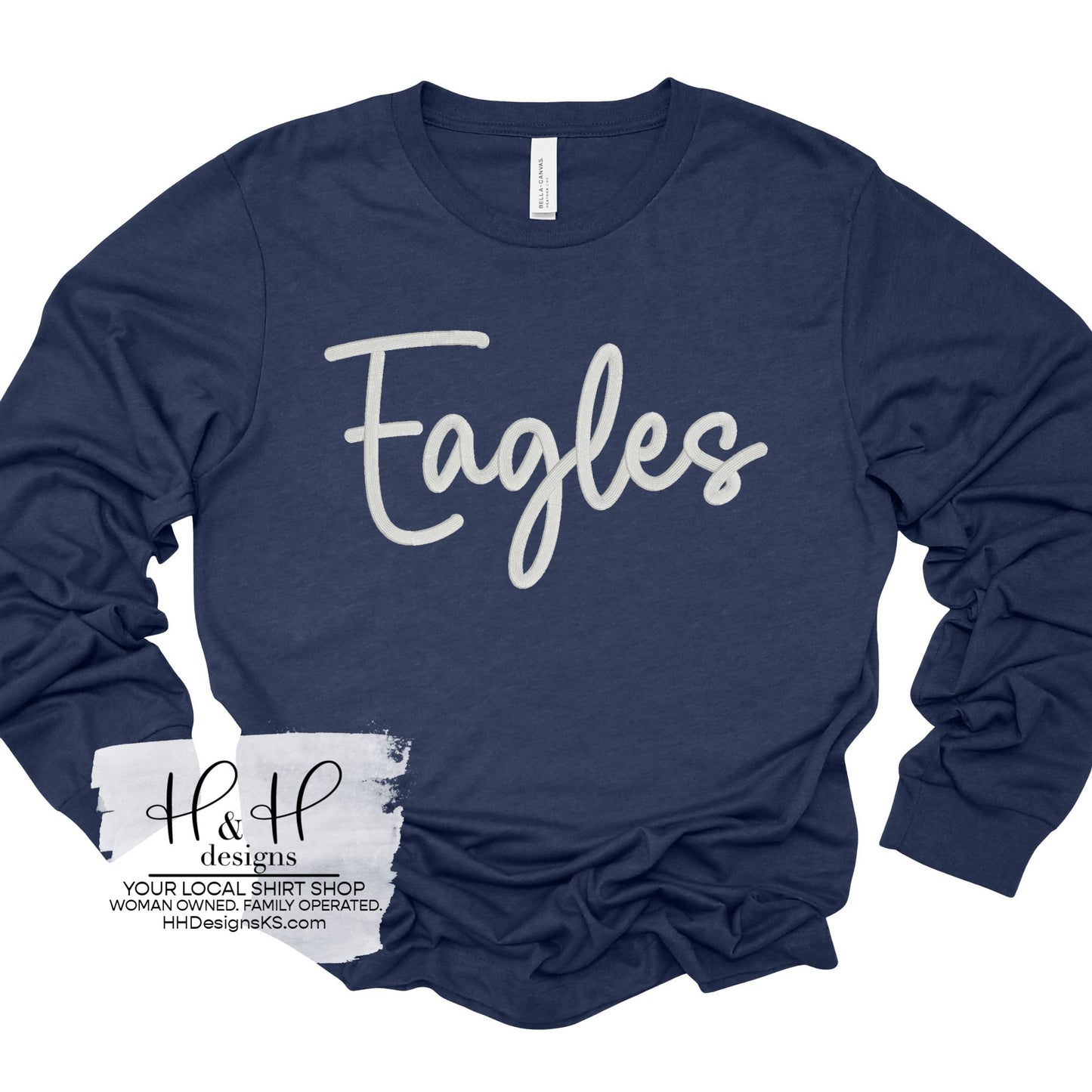 Eagles Puff ~ 3D Embroidery ~ Topeka Collegiate
