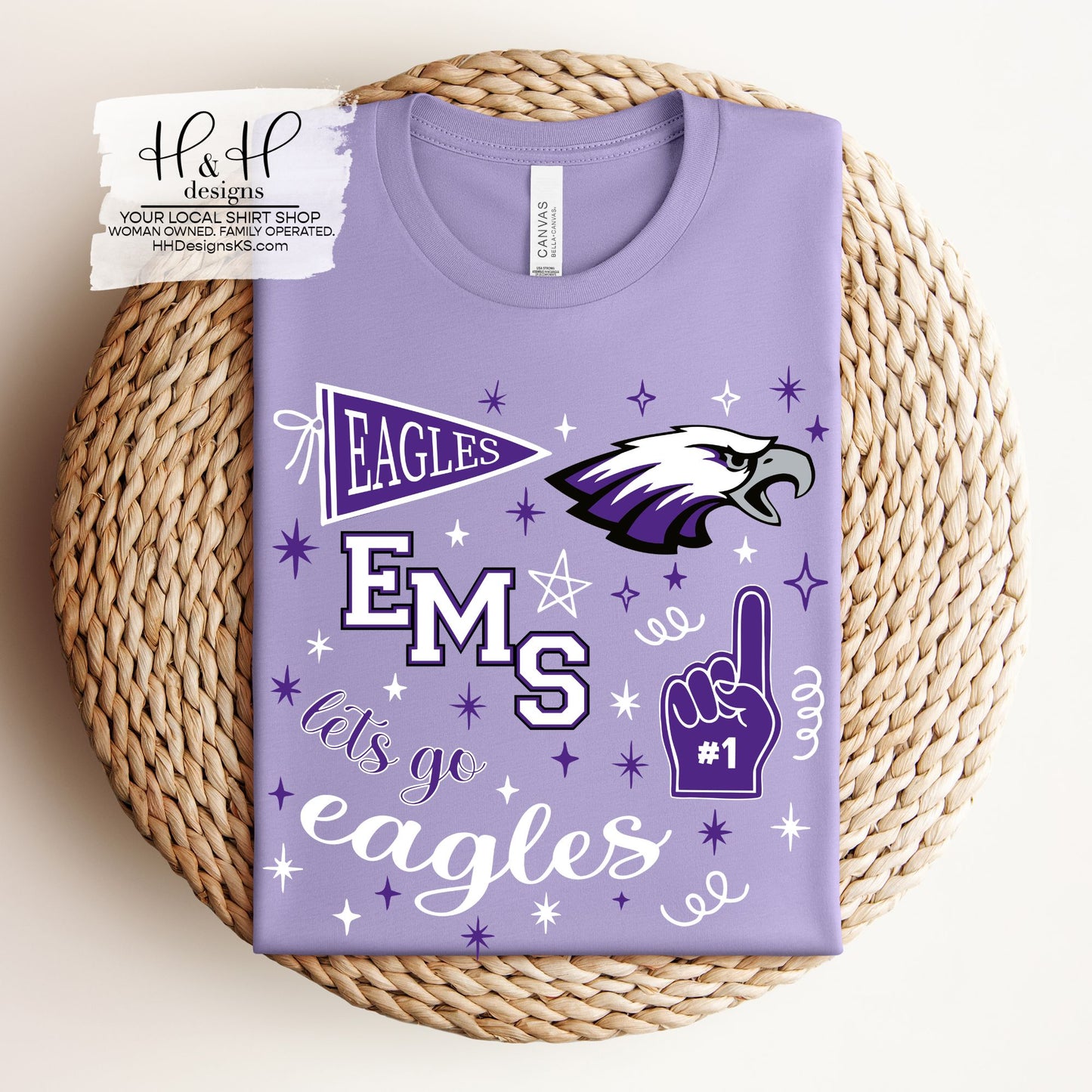 Eisenhower Middle School Game Day Spirit ~ Customize for your sport or club! ~ HH709