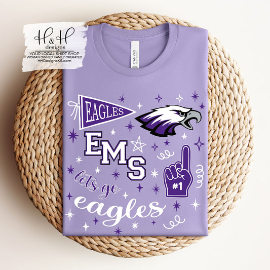 Eisenhower Middle School Game Day Spirit ~ Customize for your sport or club! ~ HH709