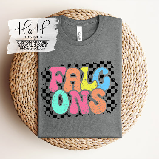Falcons Rainbow Check ~ Falcons North Fairview Fall 2024