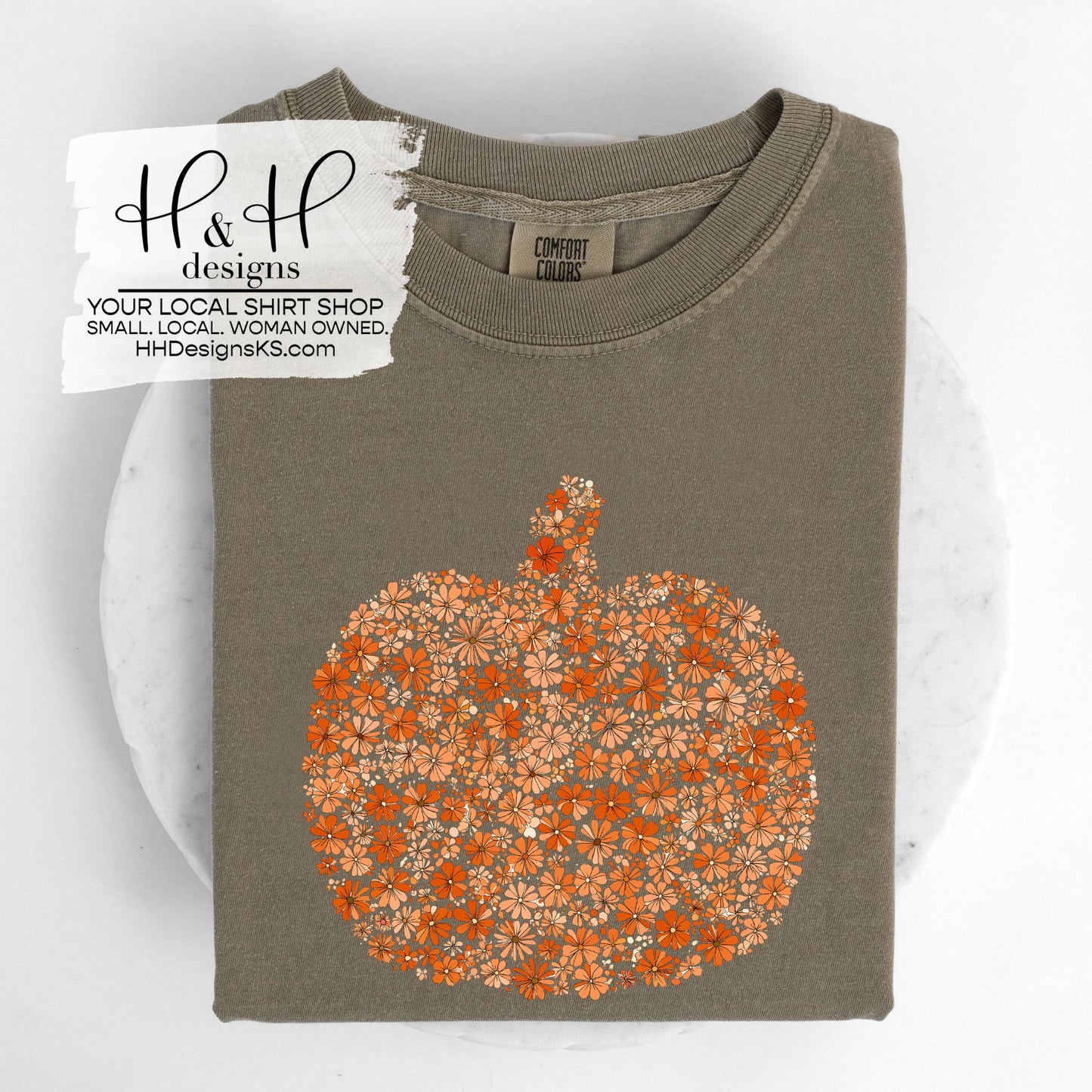 Floral Fill Pumpkin