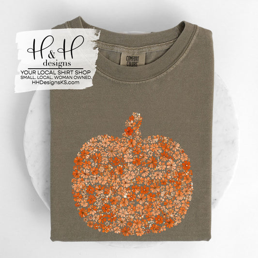 Floral Fill Pumpkin