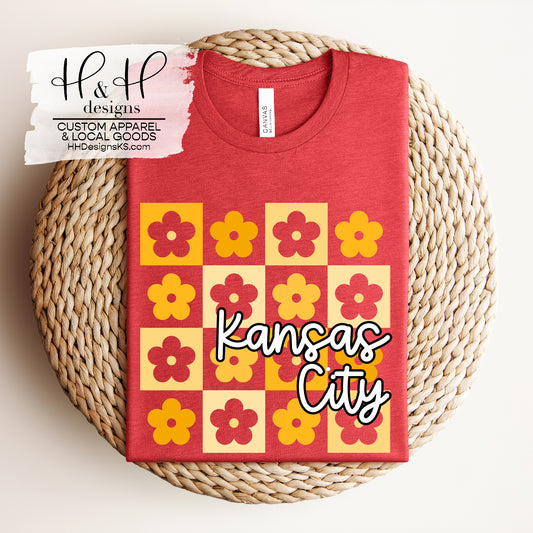 Kansas City Daisy Block - Gold Ombre
