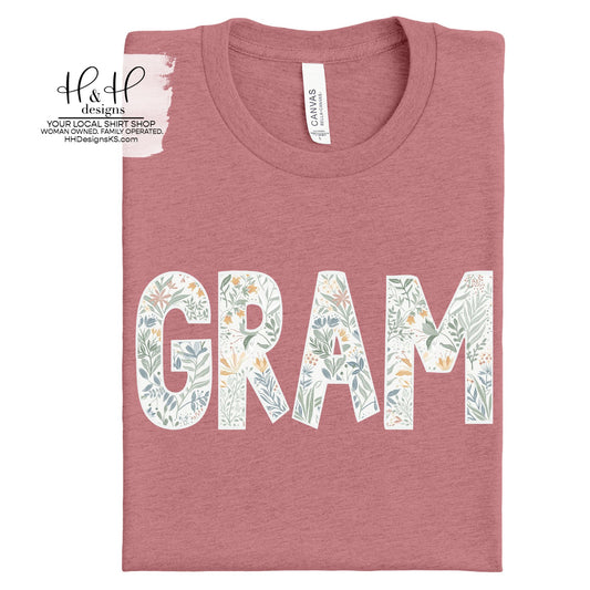 Gram Block Floral ~ HH220