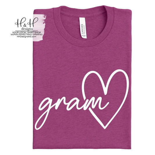 Gram Hallow Script Heart ~ HH201