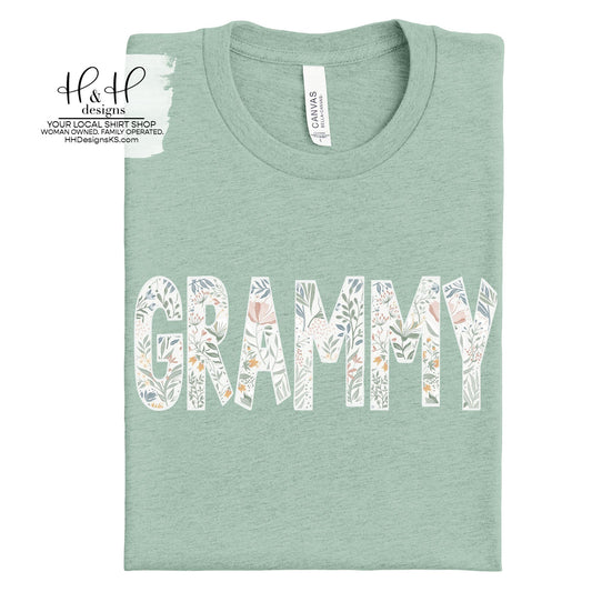 Grammy Block Floral ~ HH211