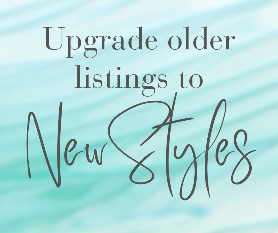 Newest style options: Add on for older listings