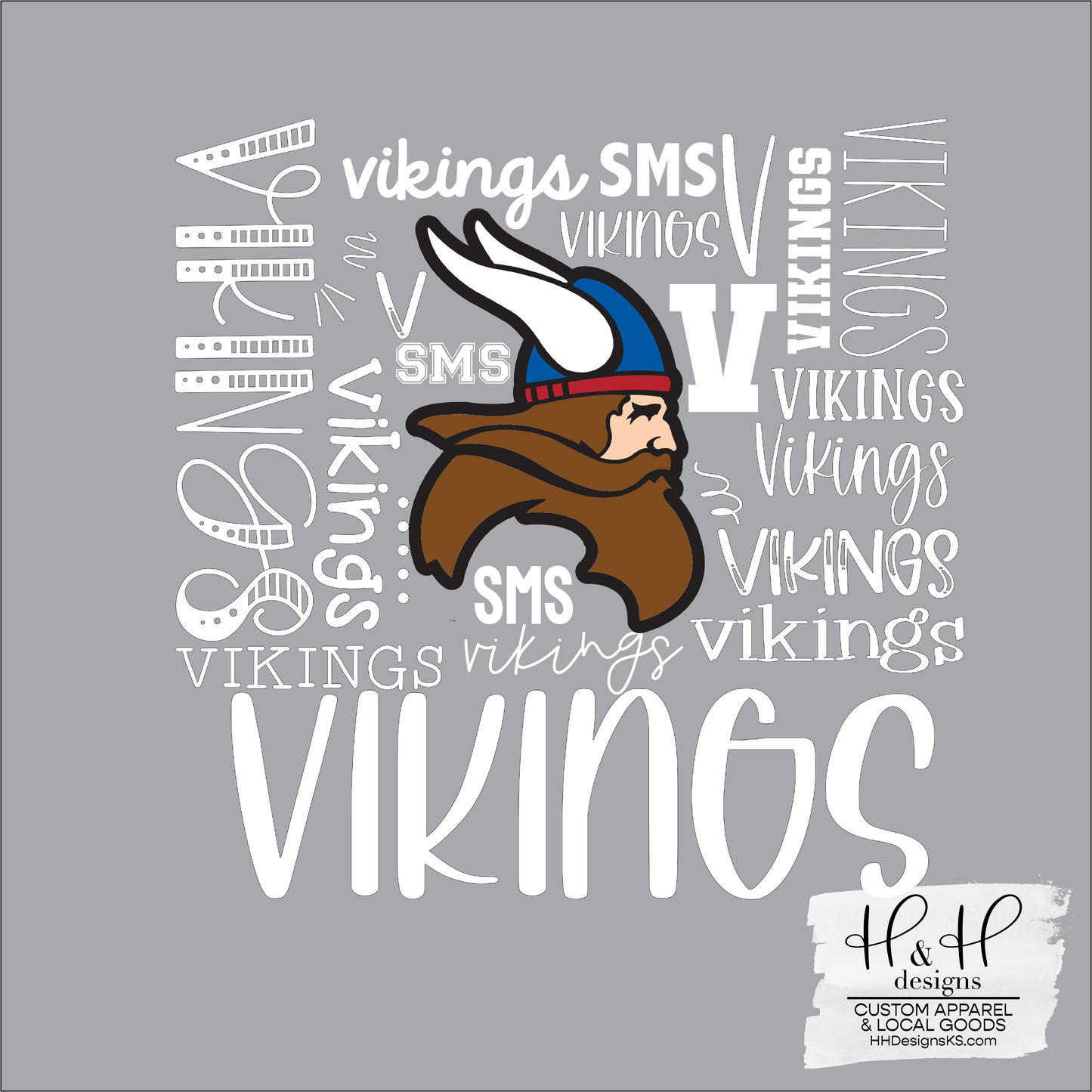 Vikings Typography ~ Seaman Middle School PTO Fundraiser