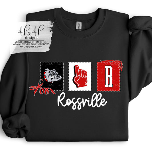 Rossville Stamps and Bows ~ Customize with Sport ~ HH107