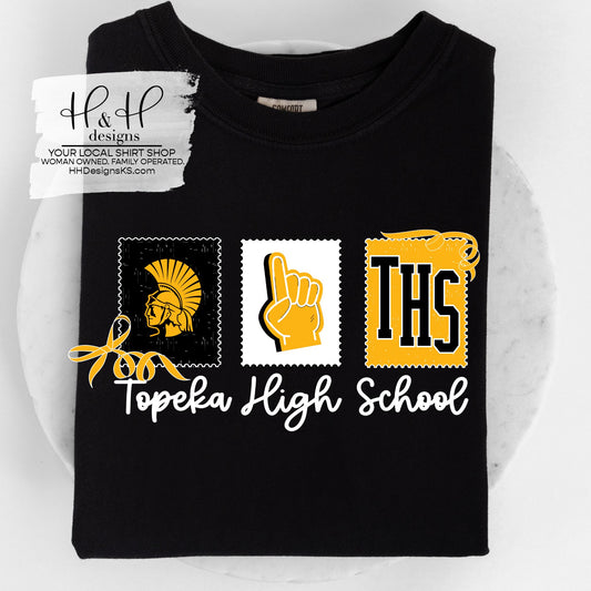 Topeka High Stamps and Bows ~ Customize with Sport ~ HH111