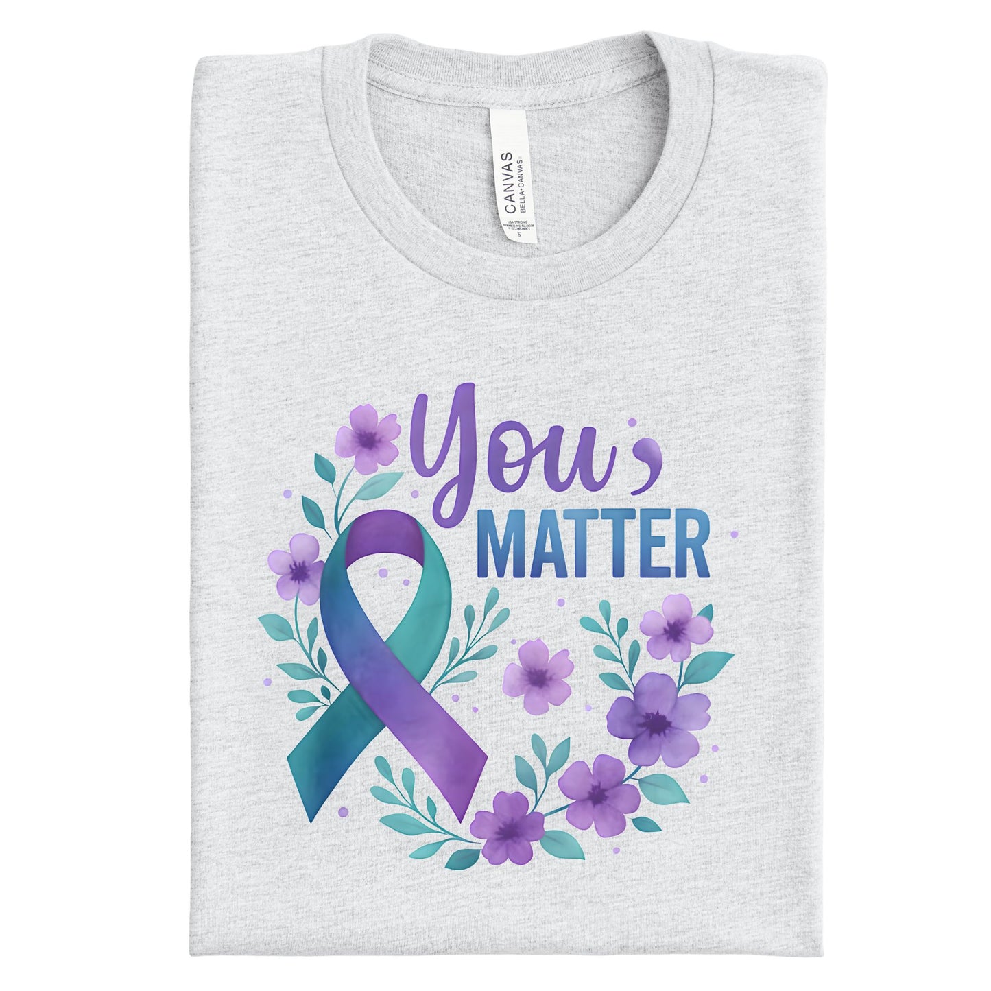 You Matter Mental Health Floral Round ~ HH2040