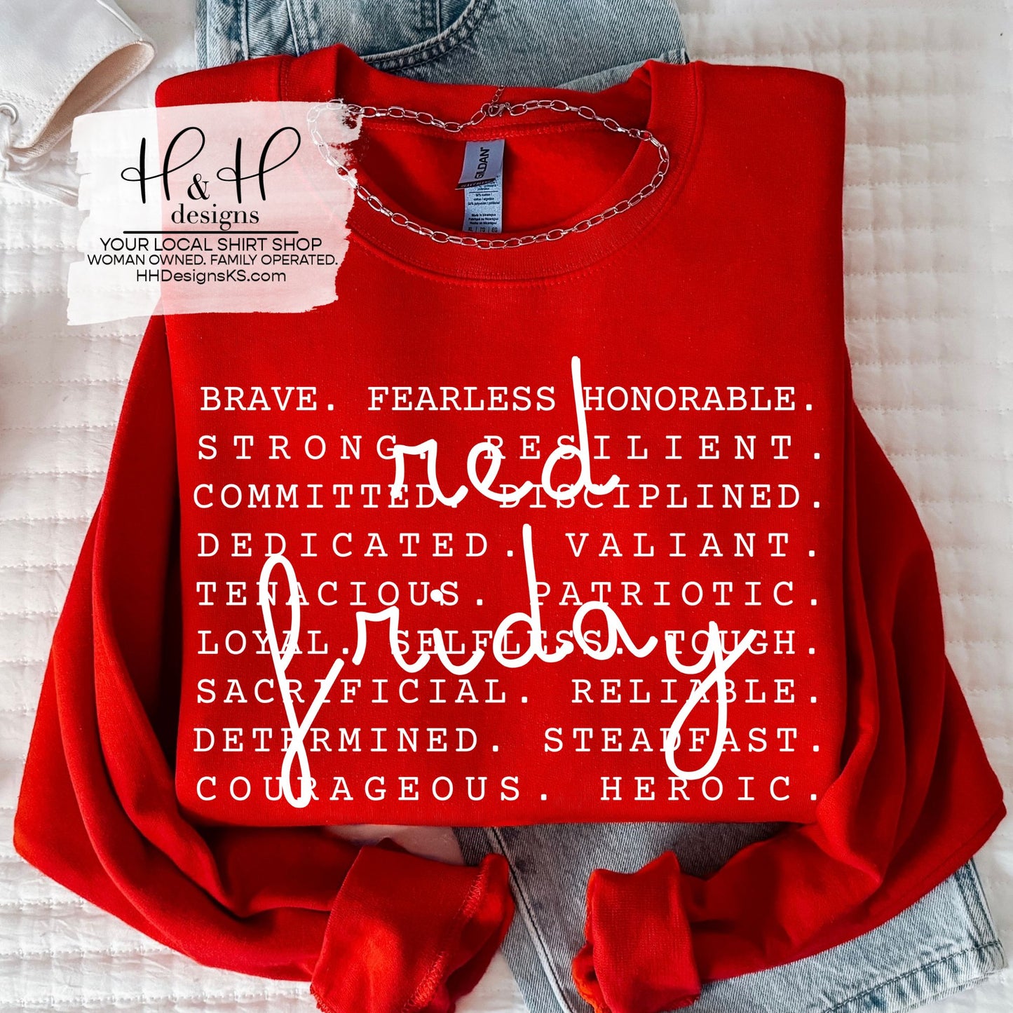 Red Friday Typography ~ HH2042