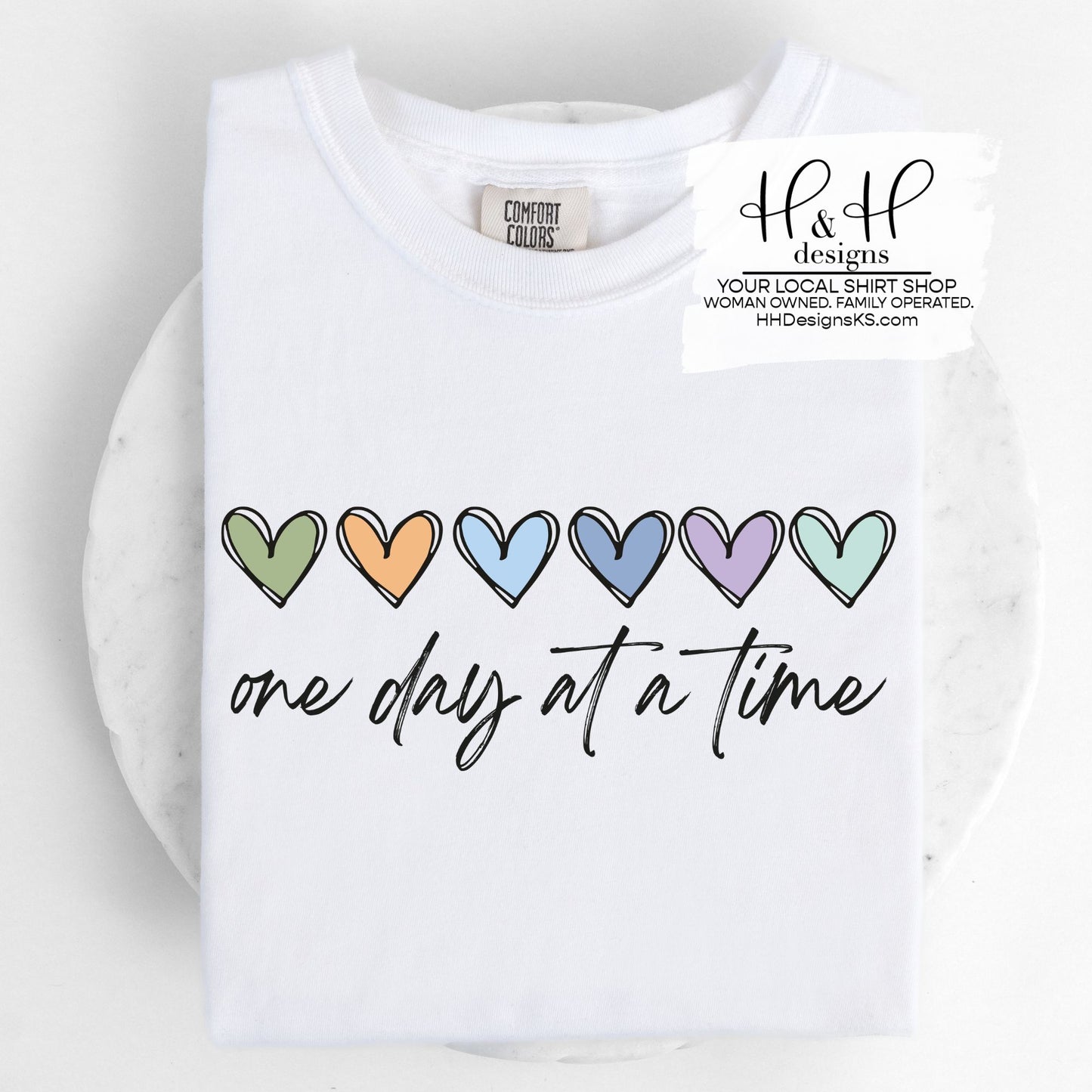 one day at a time rainbow hearts ~ HH2044