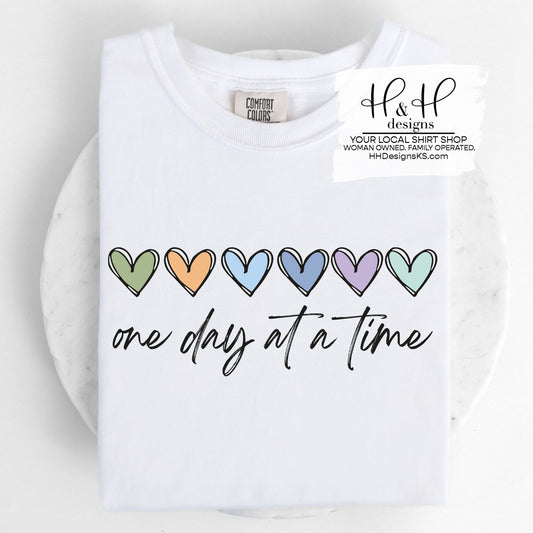 one day at a time rainbow hearts ~ HH2044