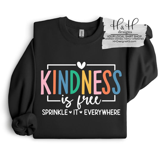 Kindness is Free Sprinkle it Everywhere Rainbow Block ~ HH2046