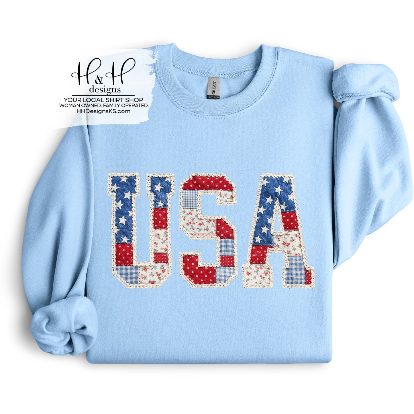 USA Patchwork Lace ~ HH2053