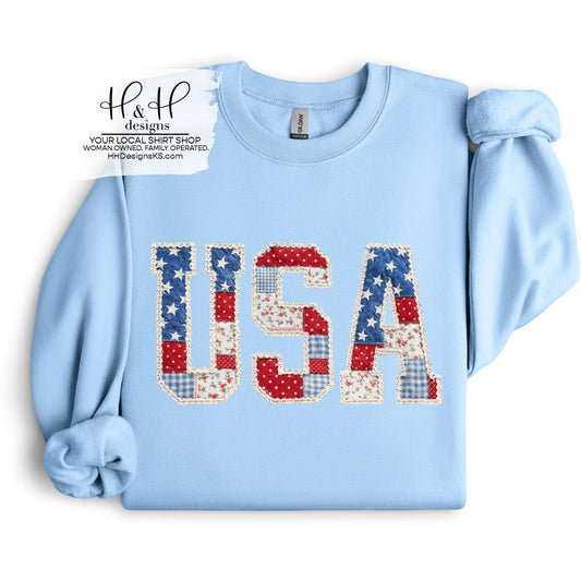 USA Patchwork Lace ~ HH2053