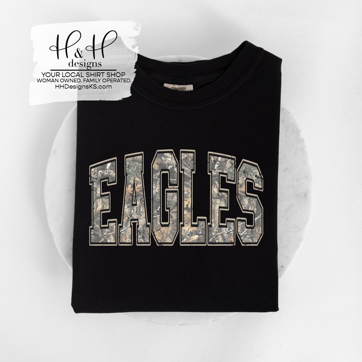 Camo Eagles Arch ~ Indian Hills PTO Fundraiser ~ HH2093