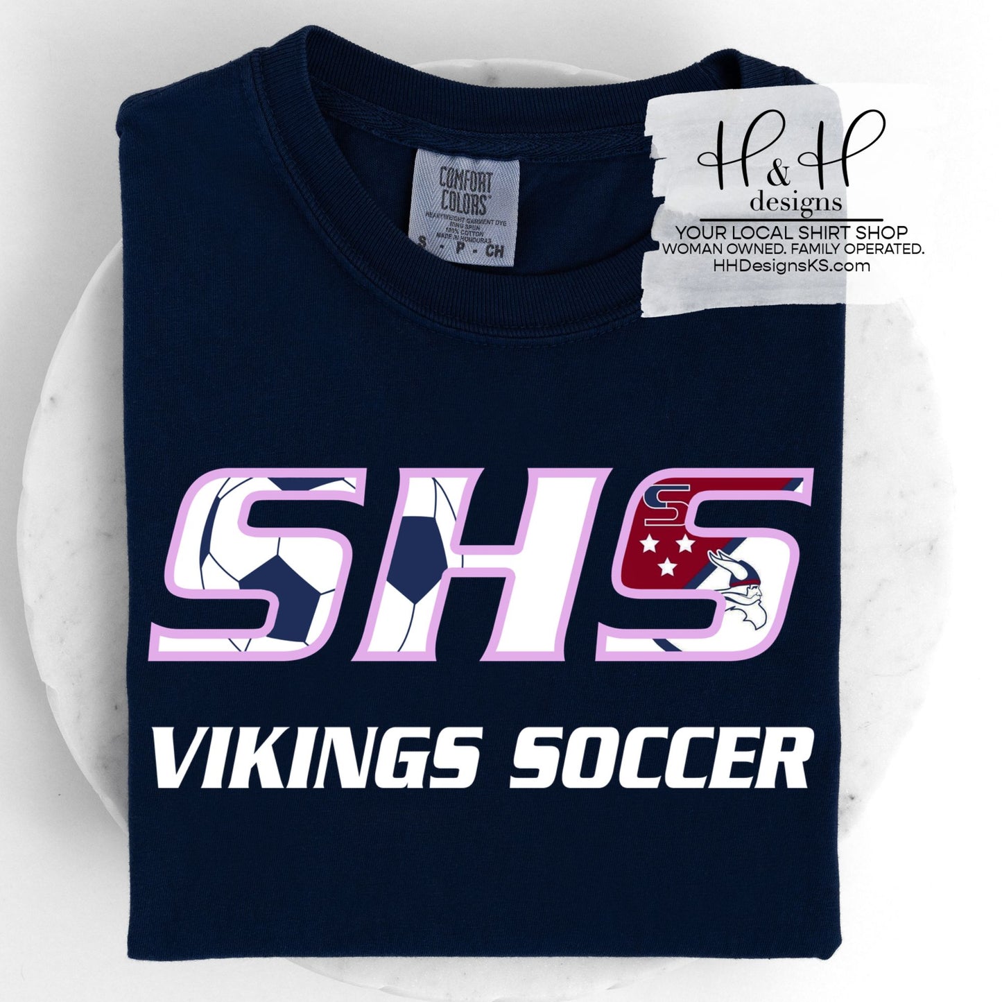 SHS Vikings Soccer 2026 ~ Pink Outline ~ HH630