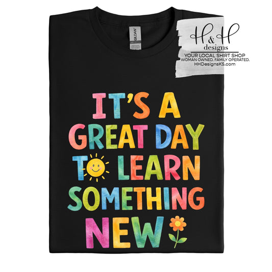 It's a great day to learn something new pastel watercolor ~ HH2135