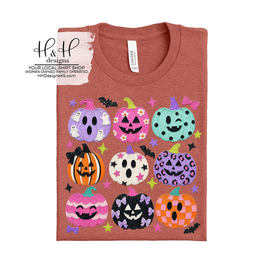 Pastel Painted Jack O Lanterns ~ HH2145