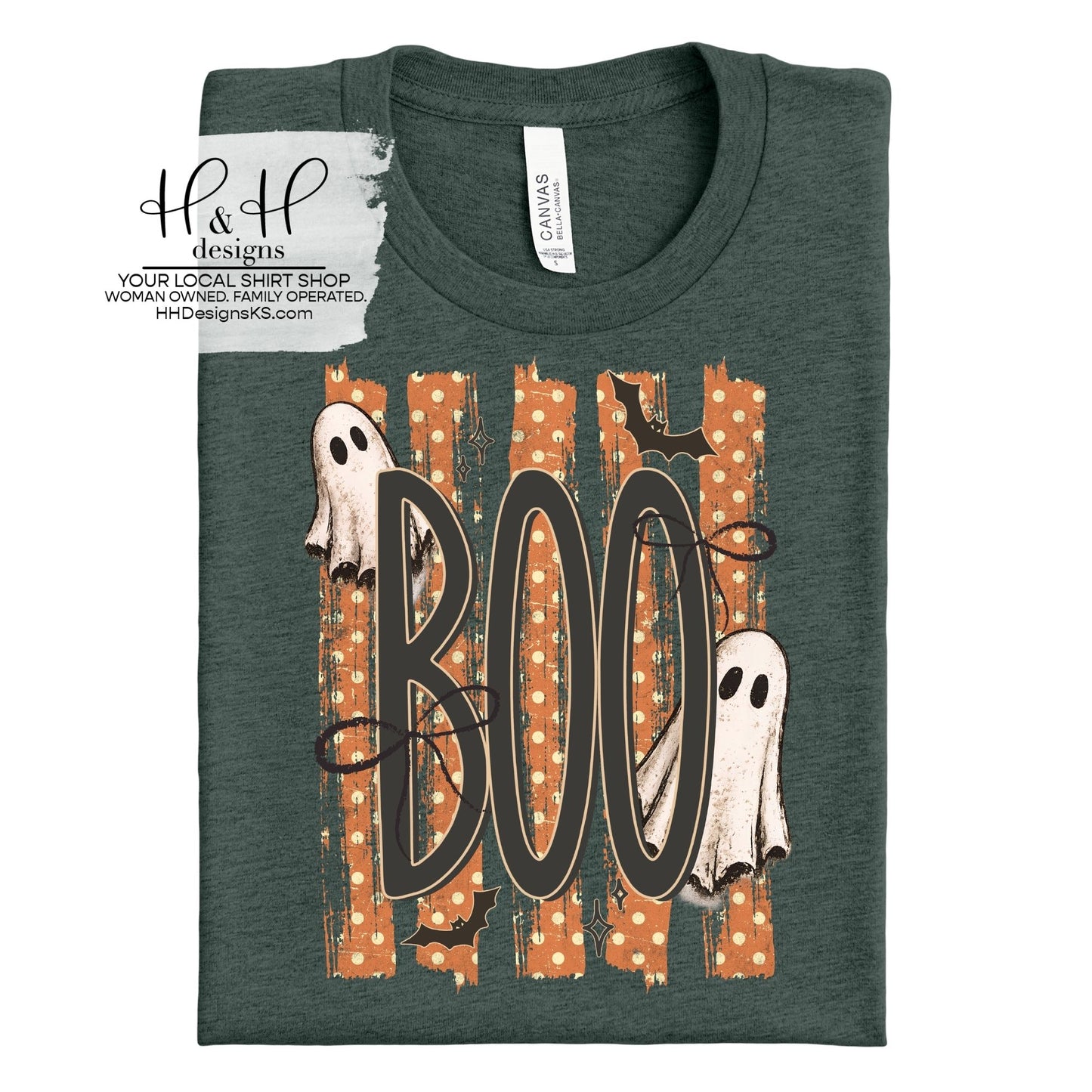 BOO Polka Dot Stripes ~ HH2149