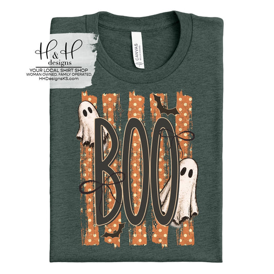 BOO Polka Dot Stripes ~ HH2149