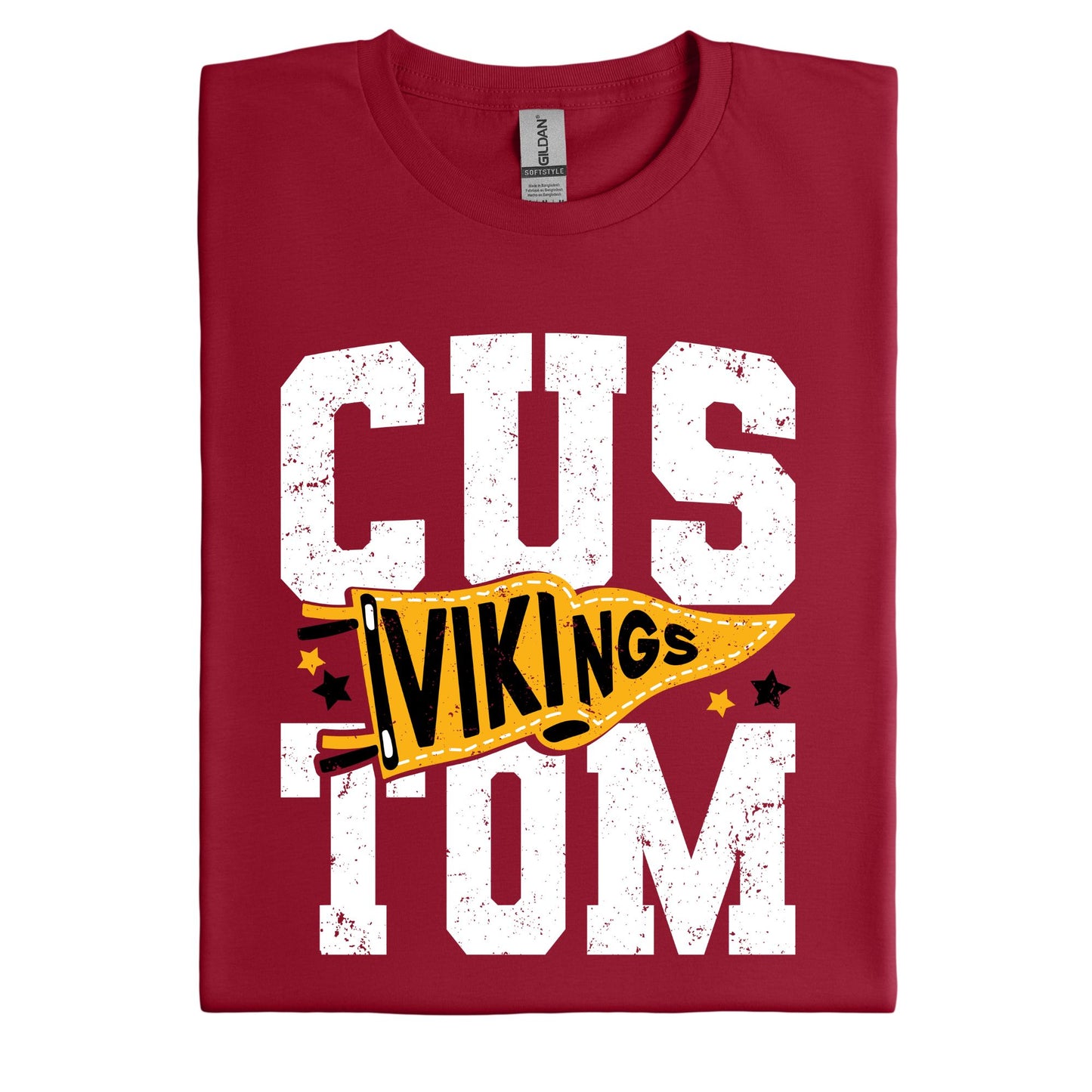 Mission Valley Vikings Spirit Pennant Block ~ Customize for your sport or club! ~ HH347