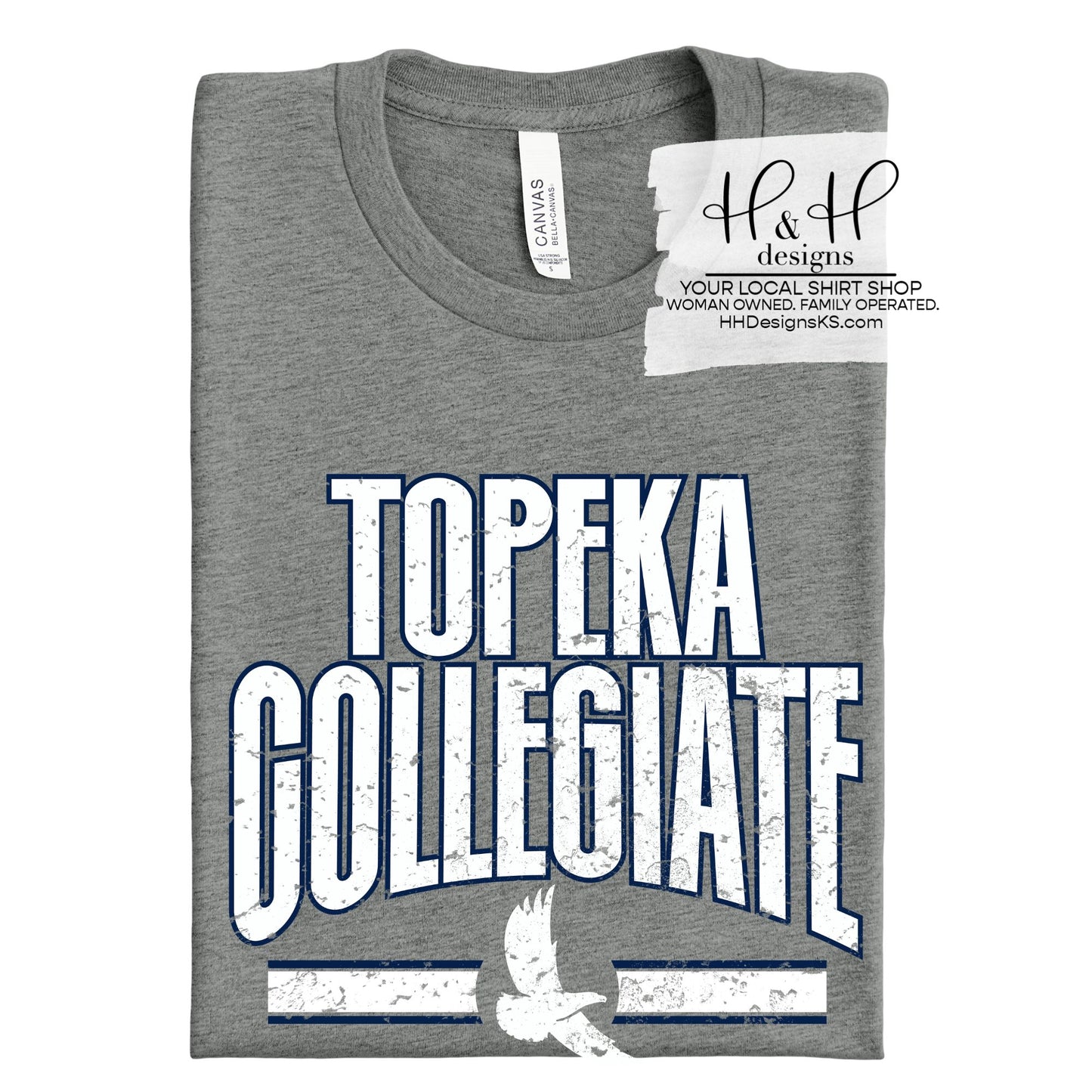 Topeka Collegiate Distressed Warp ~ HH392