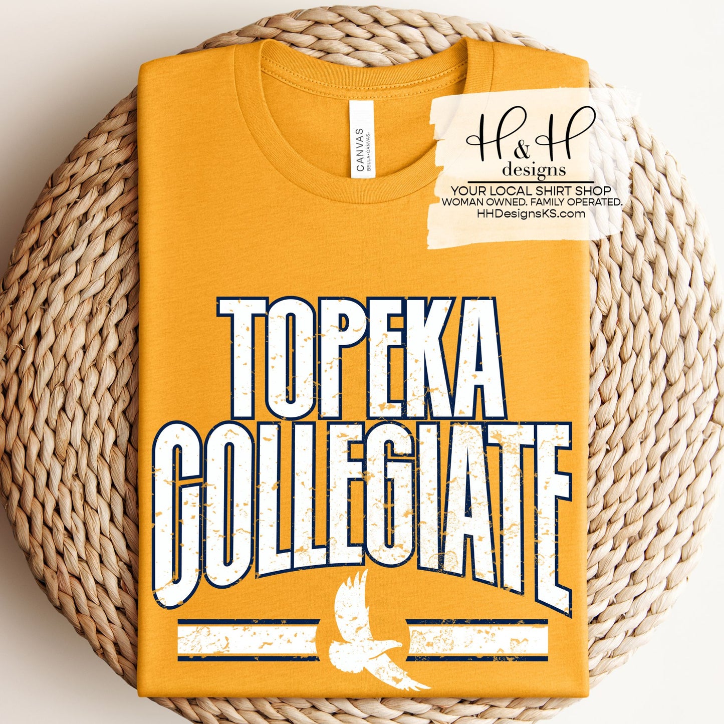 Topeka Collegiate Distressed Warp ~ HH392