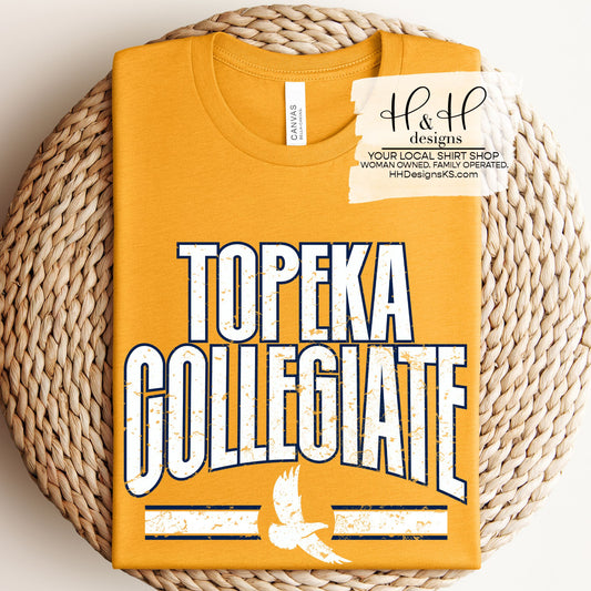 Topeka Collegiate Distressed Warp ~ HH392