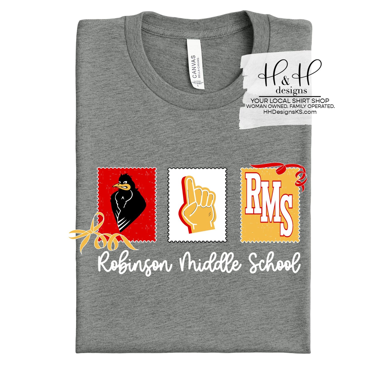 Robinson Ravens Stamps and Bows ~ Customize with Sport ~ HH400