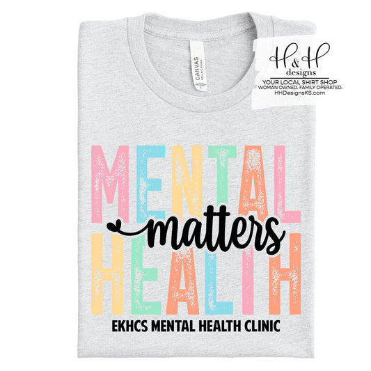 Mental Health Matters Pastel Rainbow Block ~ EKHCS Mental Health Clinic ~ HH471